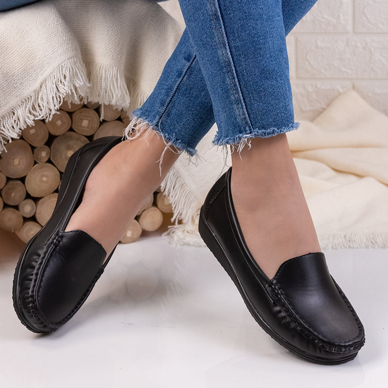 Mocasini dama Delinda - Black