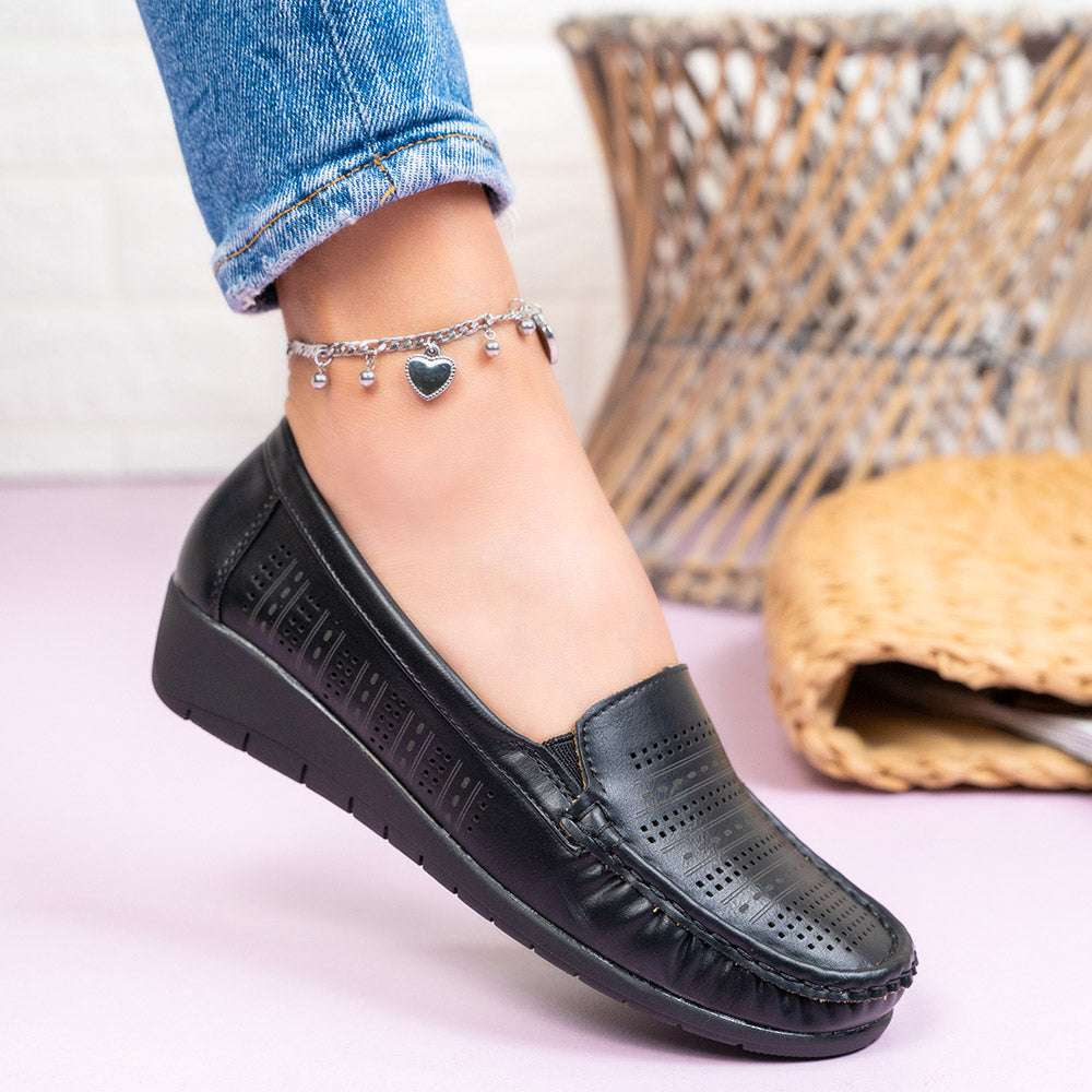 Mocasini dama Palmina - Black